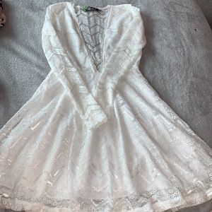 Motel Lace Skater Dress